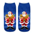 Winter Christmas new 3D printed socks cute Santa Claus pattern cozy festive daily wear apparel items - One Size / Santa Claus (A275)