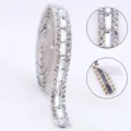 Self-adhesive rhinestone strip crystal diamond tape for DIY crafts clothing decoration - White
