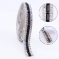 Self-adhesive rhinestone strip crystal diamond ribbon DIY clothing decoration 1 roll - Black