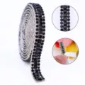 Black self-adhesive rhinestone strip crystal trim sticker roll DIY craft car decor accessory - Black