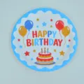 Piatti di carta compleanno 7 pollici festa stoviglie usa e getta torta palloncino - Modello 4