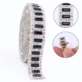 Self-adhesive rhinestone strip crystal diamond DIY craft clothing accessories roll - Self-Adhesive Style / 1 Yard/Pack / Black