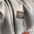 Minimalistischer einfarbiger Kunstkaschmir Schal fuer Damen Winter warmer Umhang Halswaermer. - Hellgrau