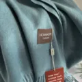 Einfarbiger weicher Winterschal im Kaschmir-Gefühl mit Etikett, eleganter blauer Schal. - Pfauenblaugrün