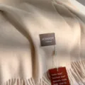 Einfarbiger Kaschmirschal für Damen,weicher warmer Winterschal und stilvoller Halstuch. - Gebrochenes Weiß