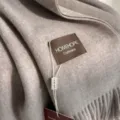 Minimalistischer einfarbiger Kaschmir-Gefühl Schal Winter gemütlicher warmer Schal Detail - Garnelenrosa