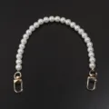 Détail de la sangle de chaîne en perles de résine, parfaite pour sacs DIY et breloques. - Fermoir Or Clair / 10mm Diamètre Extérieur Environ 30cm (1 Pièce/Paquet)