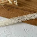Cinta de encaje de algodón blanco material DIY tela para decoración artesanal. - Estilo 5