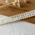 Cinta de encaje de algodón blanco para manualidades DIY, scrapbooking y ropa de muñecas. - Estilo 8