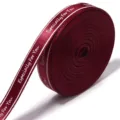Bordeauxrode satijnen lintrol met tekst Especially For You voor geschenkverpakking en bloemdecoratie - 10 Yards/Verpakking / Bordeauxrood