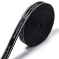 Schwarze Stoffbandrolle mit weißem Text Especially For You, ideal für Geschenke und Blumensträuße. - 10 Yards/Packung / Schwarz