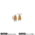 Stainless steel cicada shape pendant diy jewelry making charm accessory size 16x8mm - Stainless Steel Gold 3D Cicada Pendant