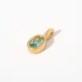 Edelstahl oval Zirkonia Anhänger Mode Luxus Halskette Schmuck für Frauen Variante - Anhänger Ohne Kette (Ovalform/G87) / Himmelblau