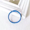Anneau de reliure en métal bleu pour bijoux faits main DIY et accessoires de carnet. - 3cm / Bleu saphir