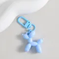 Cute blue balloon dog keychain pendant stylish versatile bag charm aesthetic keyring accessory - Blue