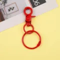 Mousqueton en métal rouge porte-clés DIY accessoire fait main pour anneau de clé avec pivot. - Clip Chien avec Porte-Clés / Rouge
