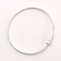 Weiß beschichteter Stahldraht Schlüsselring Ring DIY Schmuck Handwerk Zubehörteil. - Weiß
