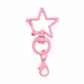 Mousqueton metal etoile rose porte-cles accessoire pour sac bijou DIY en alliage pivotant. - Pendentif Pentagramme(303) / Rose