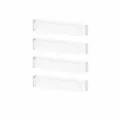 Pack of 4 (2 Boxes) / Clear White