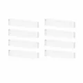 Pack of 8 (4 Boxes) / Clear White