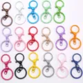 Colorful painted lobster clasp keychains set keyring DIY bag charm accessories main view - Mixed Color