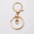 Goldenes Metall Schlüsselanhänger Set, Karabinerverschluss und Ring für DIY Basteln. - KC Gold