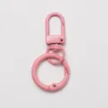 Crochet porte-clés à ressort en métal rose, accessoire de quincaillerie de bricolage - Rose - Boucle de Porte + Anneau à Ressort