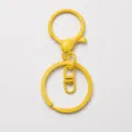 Yellow metal lobster clasp keychain set DIY bag pendant hardware accessory crafting - Yellow