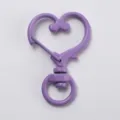 Purple heart metal lobster clasp swivel keychain DIY bag charm hardware accessory - Purple Heart Buckle