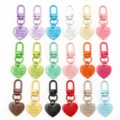 Bunte Herz Schlüsselanhänger Legierung Tasche Anhänger DIY Zubehör Schlüsselring Mode Geschenke - Mehrfarbig