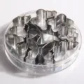 Kit d'emporte-pièces en acier inoxydable dans une boîte ronde, idéal pour la pâtisserie. - Ensemble Papillon 8PC (13827) / Acier Inoxydable Original