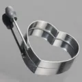 Thickened stainless steel heart shaped fried egg ring mold kitchen baking tool with handle - Heart Shape