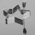 Stainless steel star shaped fried egg mold kitchen baking tool pancake ring with handle - Star