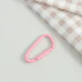 Rosa Metall Karabinerhaken Federverschluss Detail, robuster Clip für DIY Schmuck und Schlüssel. - Rosa