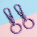 Mousqueton à ressort en métal violet porte-clés DIY sac accessoire anneau artisanal pièce - Ensemble Trois Pièces Homard / Violet