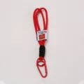 Red Paracord Keychain Lanyard with Metal Carabiner Clip Phone Charm Accessory Variant - Red