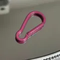 Colorful aluminum alloy gourd shaped key ring DIY jewelry accessory carabiner clip - Gourd Buckle / Rose Red