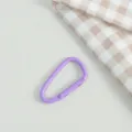 Bunter DIY Metall Karabinerhaken lila Federring Schlüsselanhänger Zubehör für Taschen Schmuck DIY. - Lila