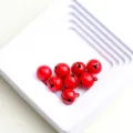 Rote 14mm Metall Glöckchen für DIY Schmuck Zubehör, Schlüsselanhänger und Haustier Anhänger. - Rot