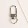 Mousqueton porte-clés en métal argenté, accessoire de quincaillerie pour bijoux DIY durables. - Argent
