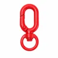 Roter Metall Karabiner Haken Schlüsselanhänger DIY Taschen Zubehör Hardware Ersatz - Rot