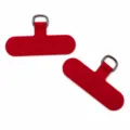 Rote Handy-Halterung Lasche mit Metall D-Ring, universelle Handy-Lanyard Ankerkarte. - Rot