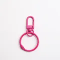 Pink metal keychain ring metal baking paint lobster clasp DIY accessory key fastener - Rose Red