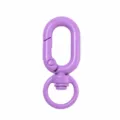 Lila Metall Karabinerhaken Federclip Schlüsselanhänger DIY Tasche Zubehör Ring Verschluss - Lila