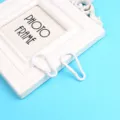 Moschettone in alluminio bianco portachiavi a molla accessorio per gioielli fai da te - Bianco