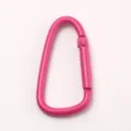 Rosa herzförmiger Aluminium Karabiner Clip für Rucksack Outdoor Wasserflasche Haken - Rosenrot
