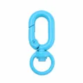 Blau lackierter Metall Karabiner Haken Feder Schlüsselring DIY Taschen Zubehör Teil - Blau