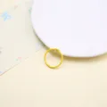 Anneau de reliure en métal jaune 3 cm, anneau de carte coloré pour loisirs et cahiers. - Jaune