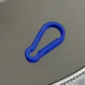 Blue aluminum alloy gourd keychain carabiner outdoor D ring clip DIY accessory clasp. - Gourd Buckle / Sapphire Blue