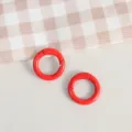 20mm red spring rings metal O-rings DIY bag accessories keychain making clasp craft parts - Red